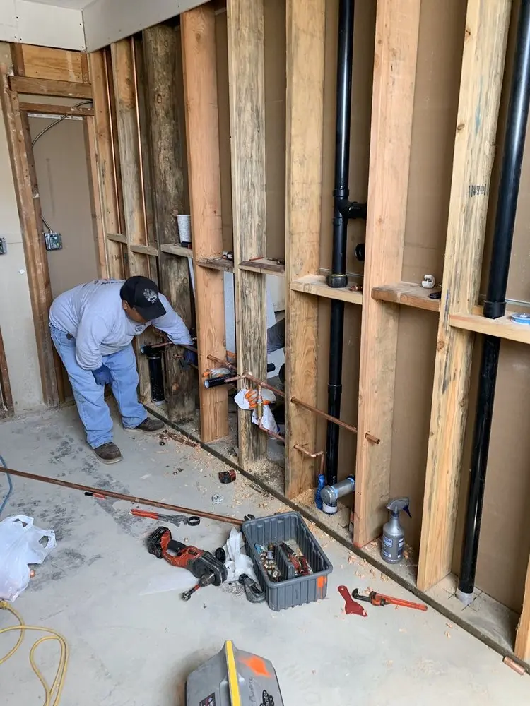 Commercial rough-in plumbing for Water Heater Replacement in Aspen